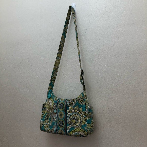 Vera Bradley Women's Small Shoulder Purse Top Zipper Closure - Picture 12 of 14